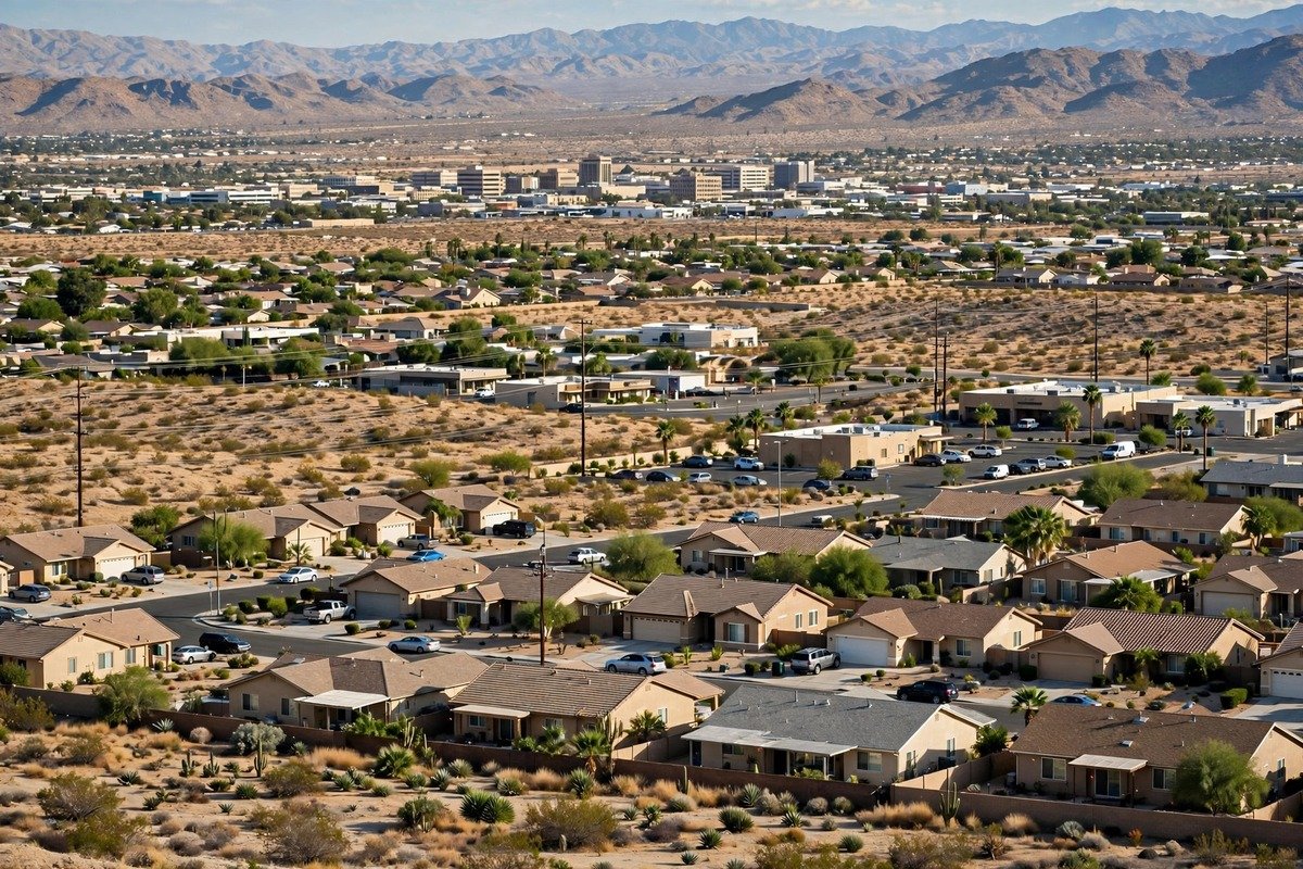 Adelanto city skyline, slab leak service area