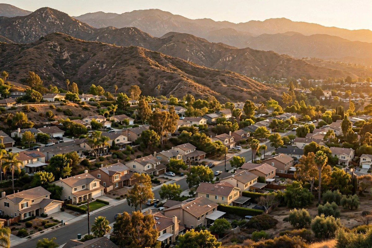 Altadena skyline — slab leak detection service area