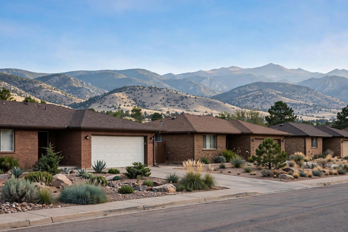 Skyline and neighborhoods of Aurora, Colorado