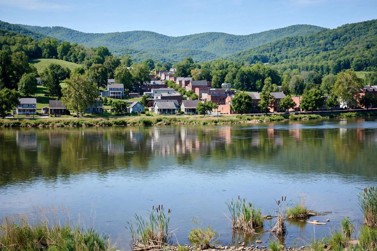 Skyline and neighborhoods of Bainbridge, Pennsylvania