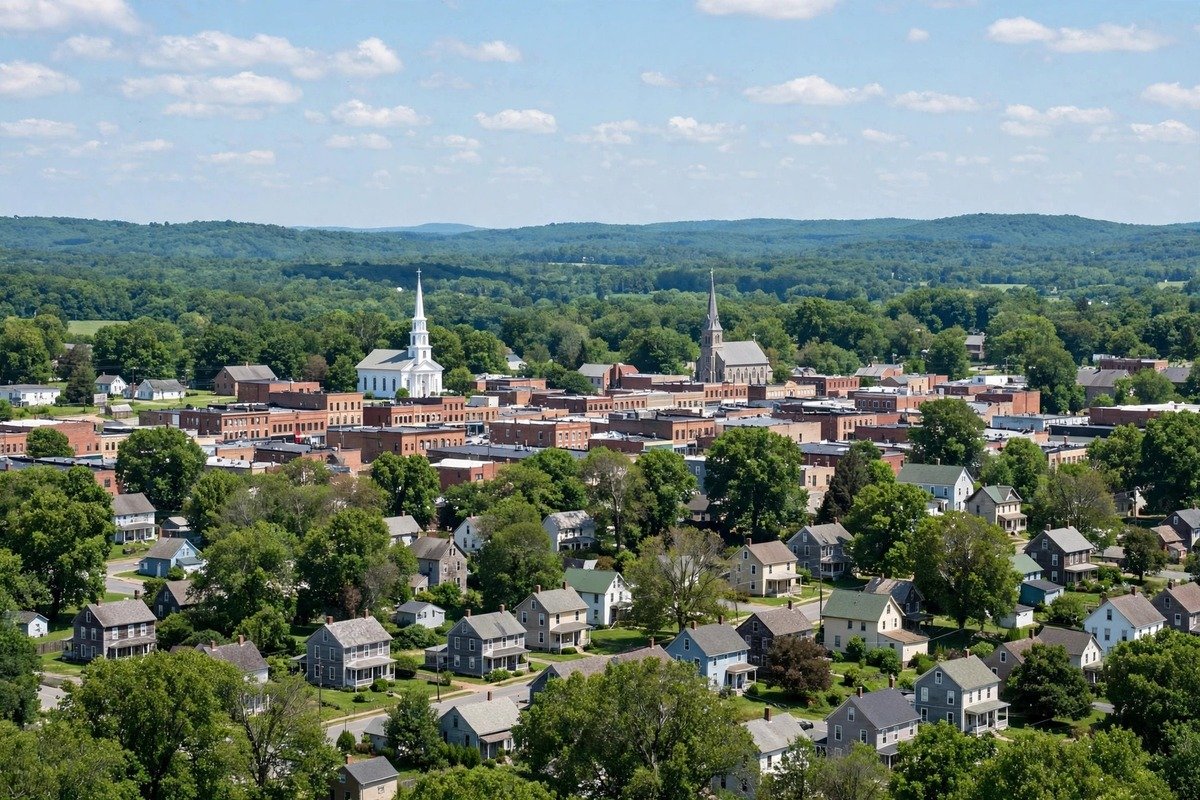 Skyline and neighborhoods of Camp Hill, Pennsylvania