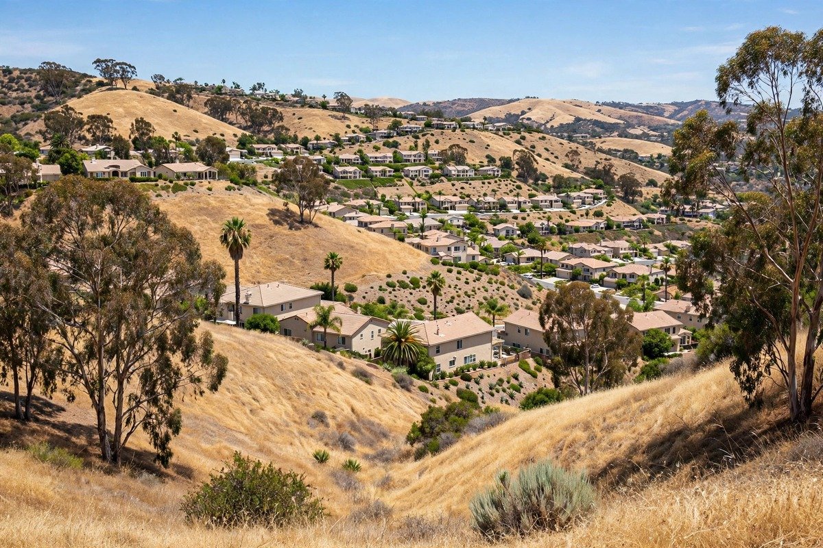 Chino Hills skyline — slab leak detection service area