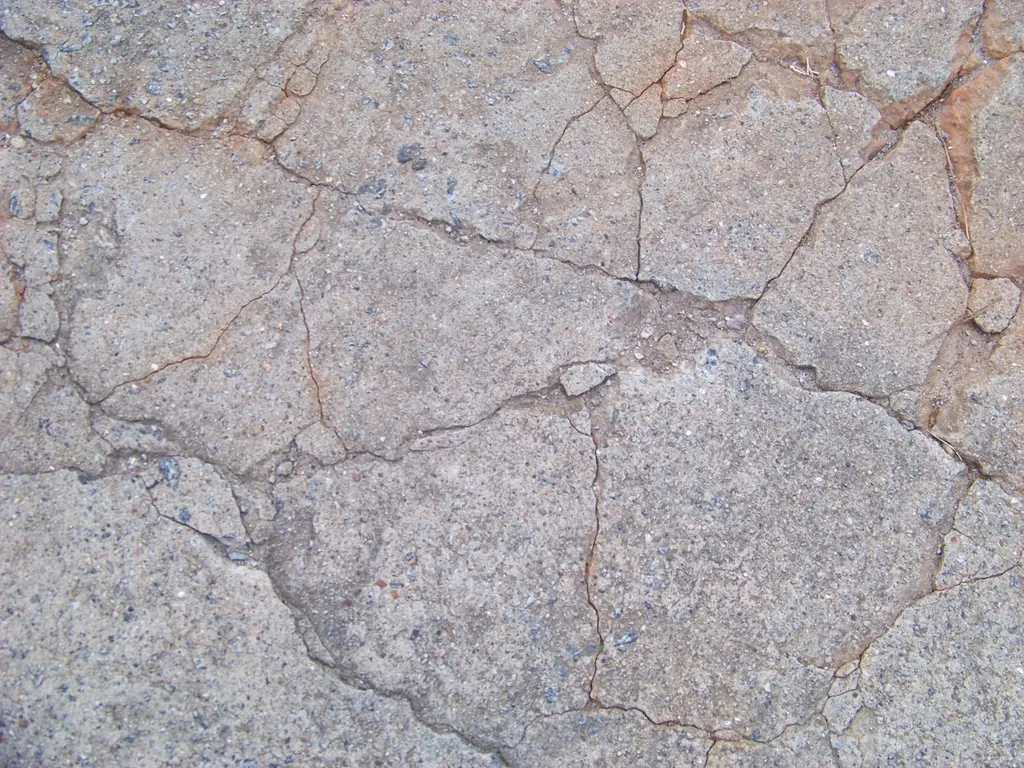 Cracked slab caused by soil movement, common across slab leak detection service areas