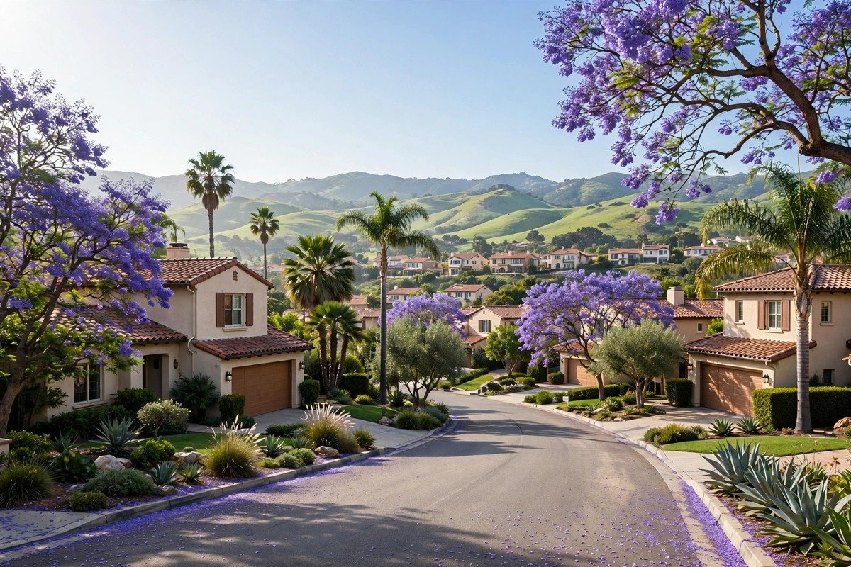 Skyline and neighborhoods of El Toro, California