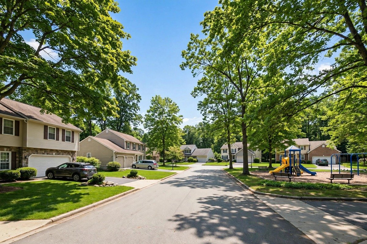 Skyline and neighborhoods of Emigsville, Pennsylvania