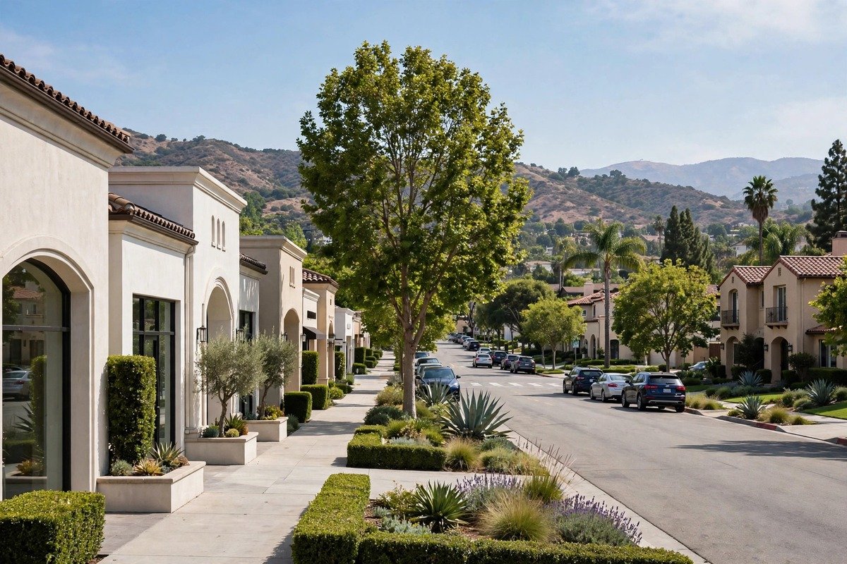 Encino skyline — slab leak detection service area