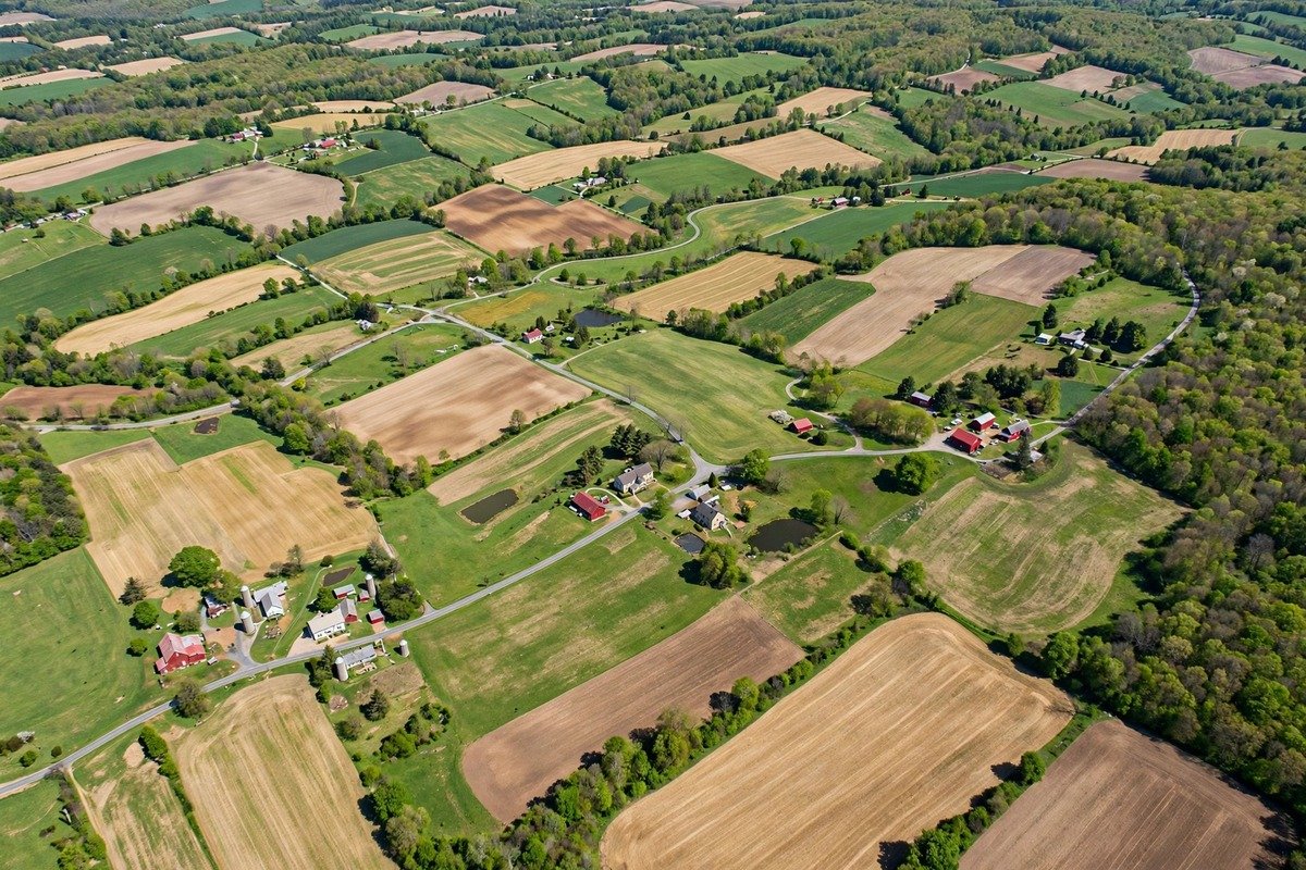Skyline and neighborhoods of Fawn Grove, Pennsylvania