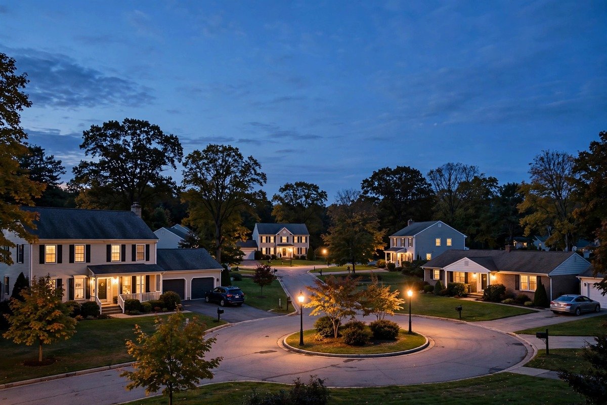 Skyline and neighborhoods of Felton, Pennsylvania
