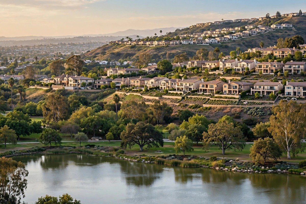 Foothill Ranch skyline — slab leak detection service area