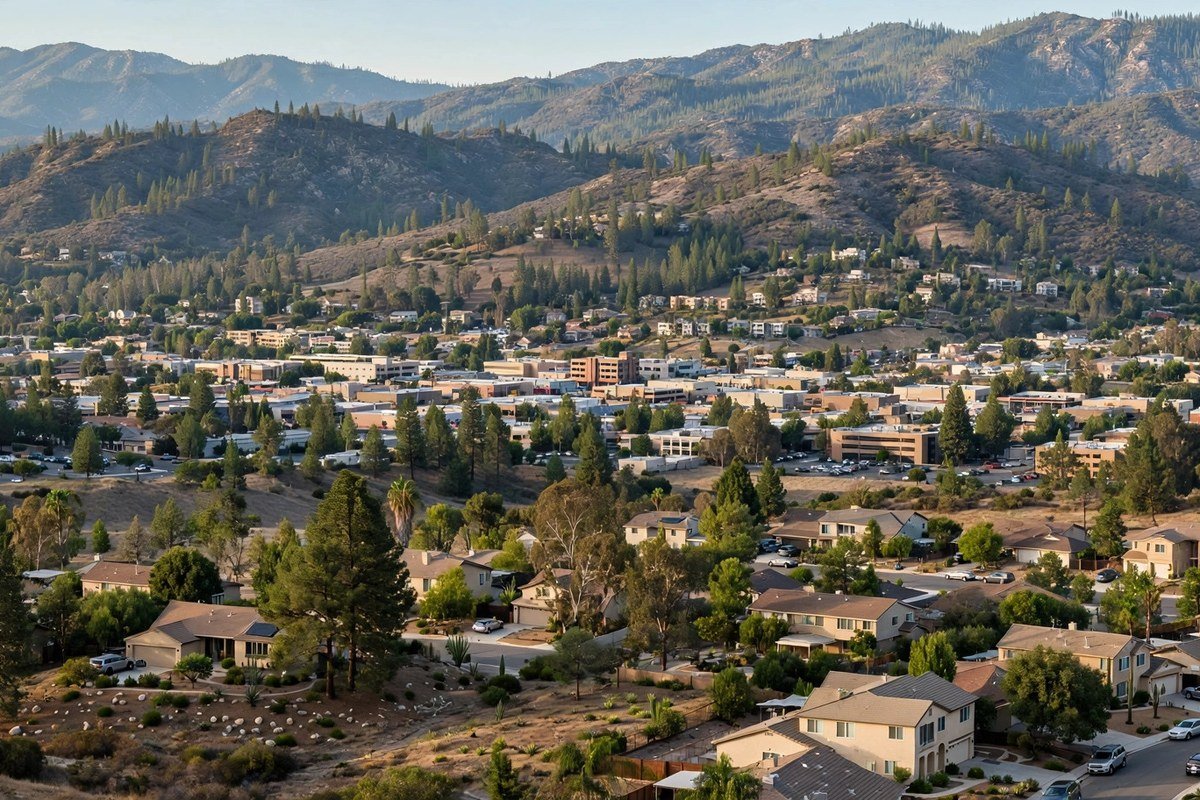 Forest Falls skyline — slab leak detection service area