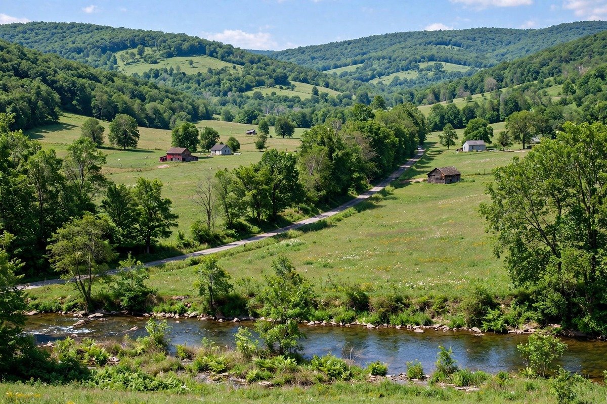 Skyline and neighborhoods of Glenville, Pennsylvania