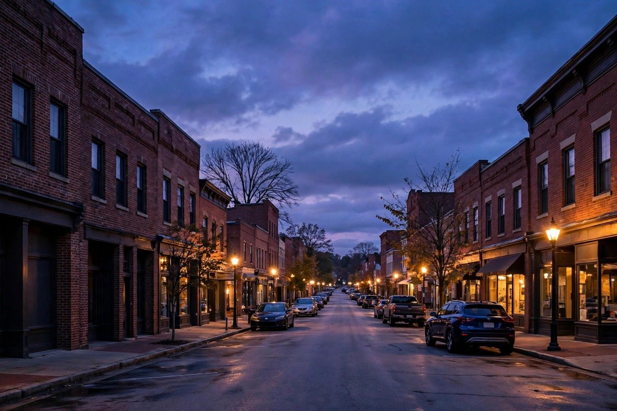 Skyline and neighborhoods of Grantville, Pennsylvania
