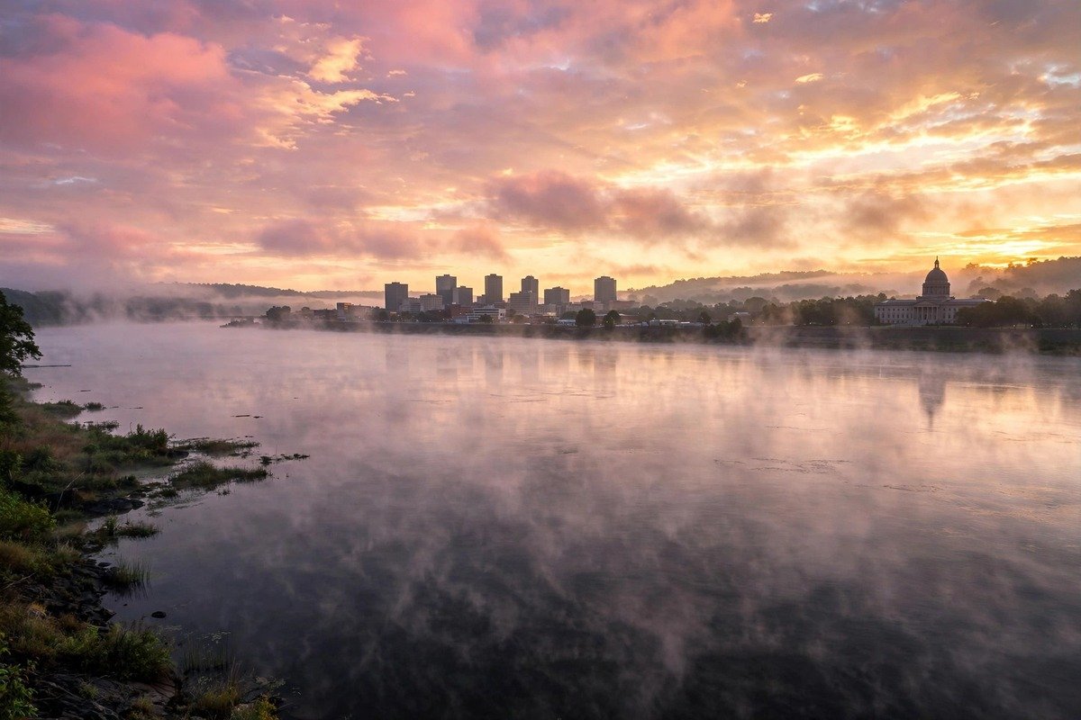 Skyline and neighborhoods of Harrisburg, Pennsylvania