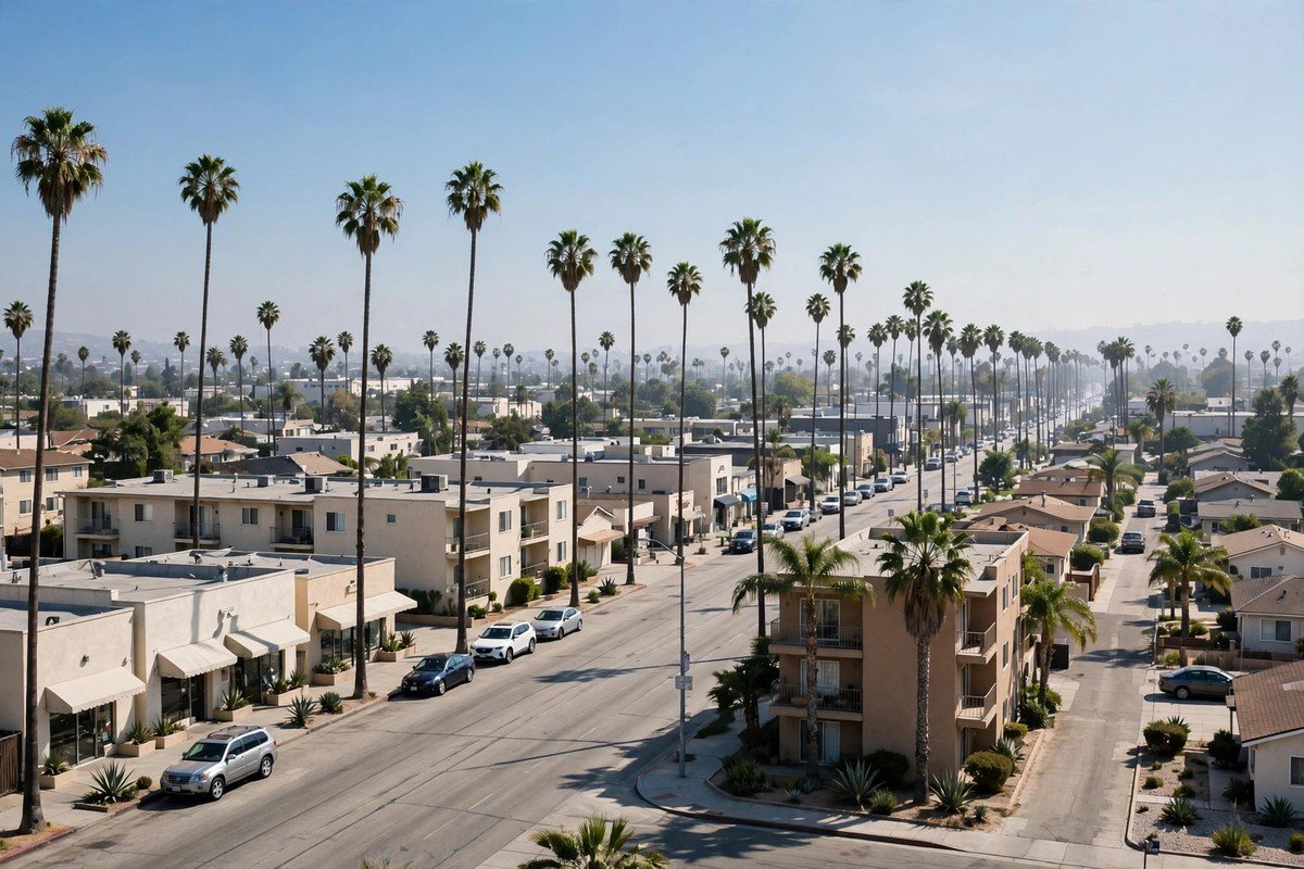 Inglewood skyline — slab leak detection service area