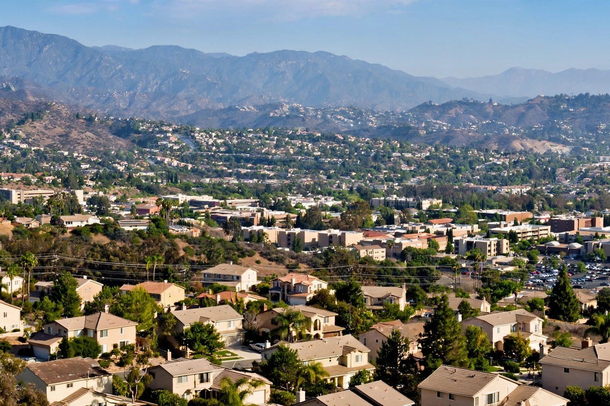 La Canada Flintridge skyline — slab leak detection service area