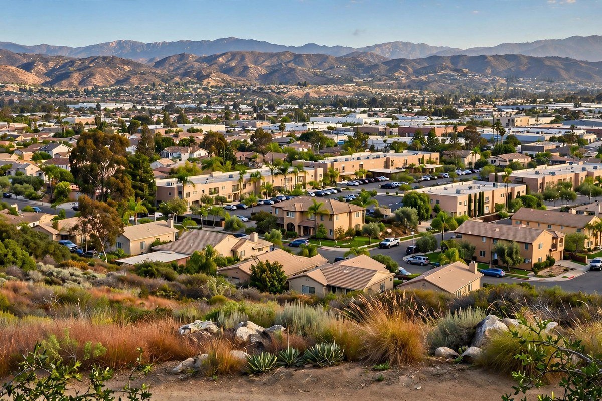 La Verne skyline — slab leak detection service area