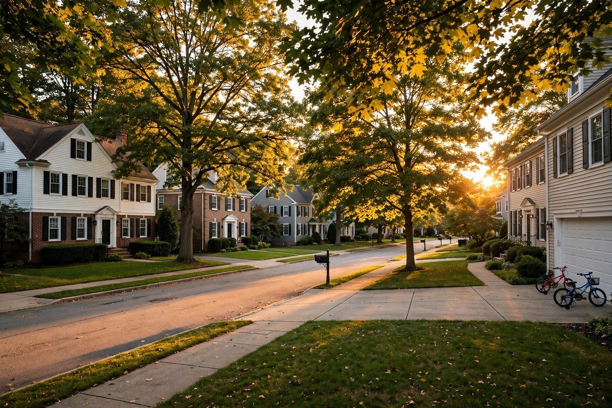 Skyline and neighborhoods of Landisville, Pennsylvania