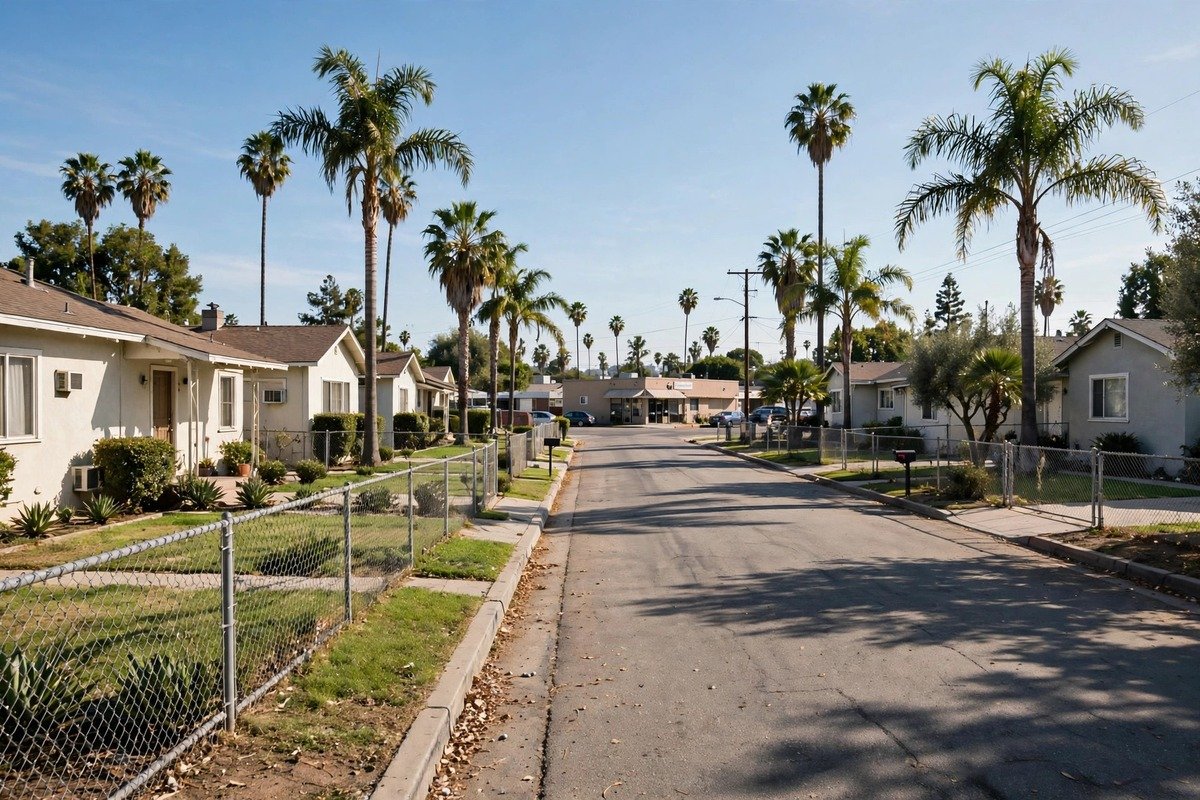 Lawndale skyline — slab leak detection service area