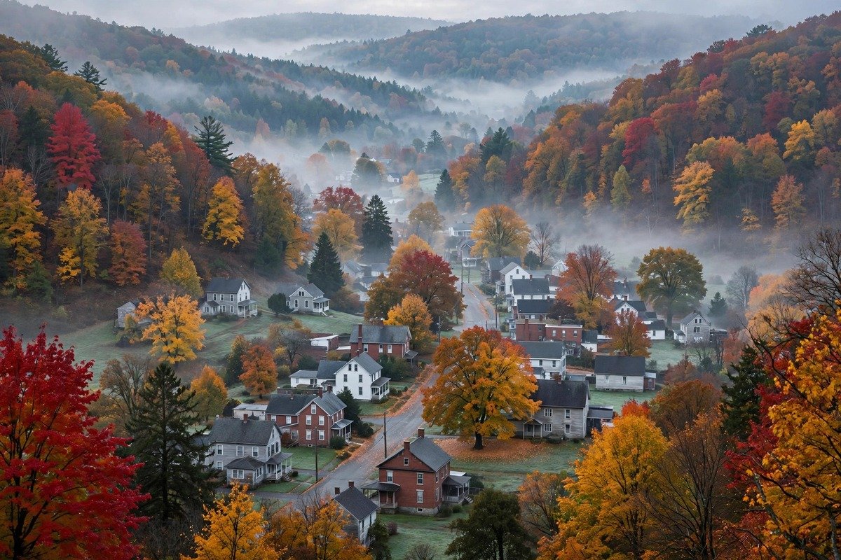 Skyline and neighborhoods of Lewisberry, Pennsylvania