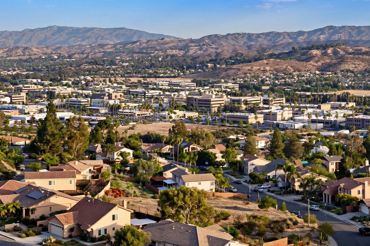 Loma Linda skyline — slab leak detection service area