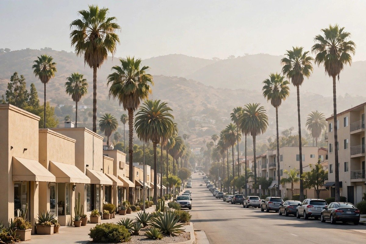 Los Angeles skyline — slab leak detection service area
