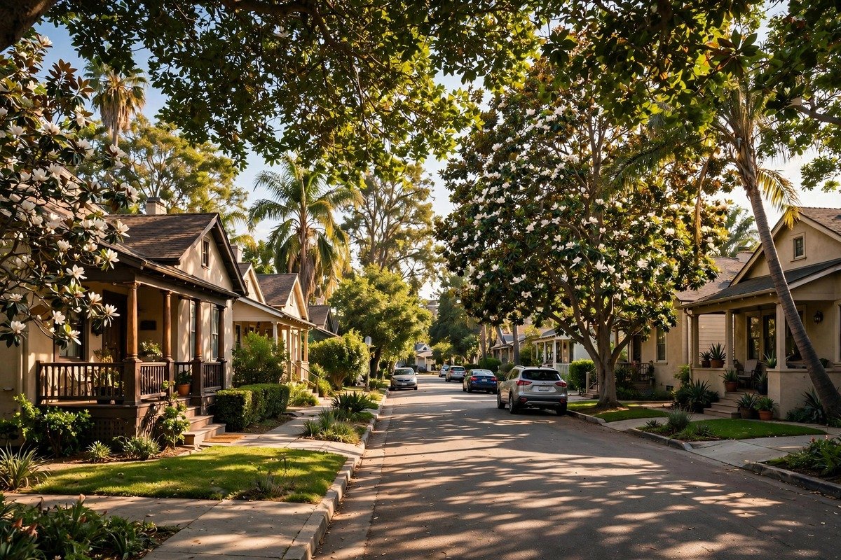 Maywood skyline — slab leak detection service area