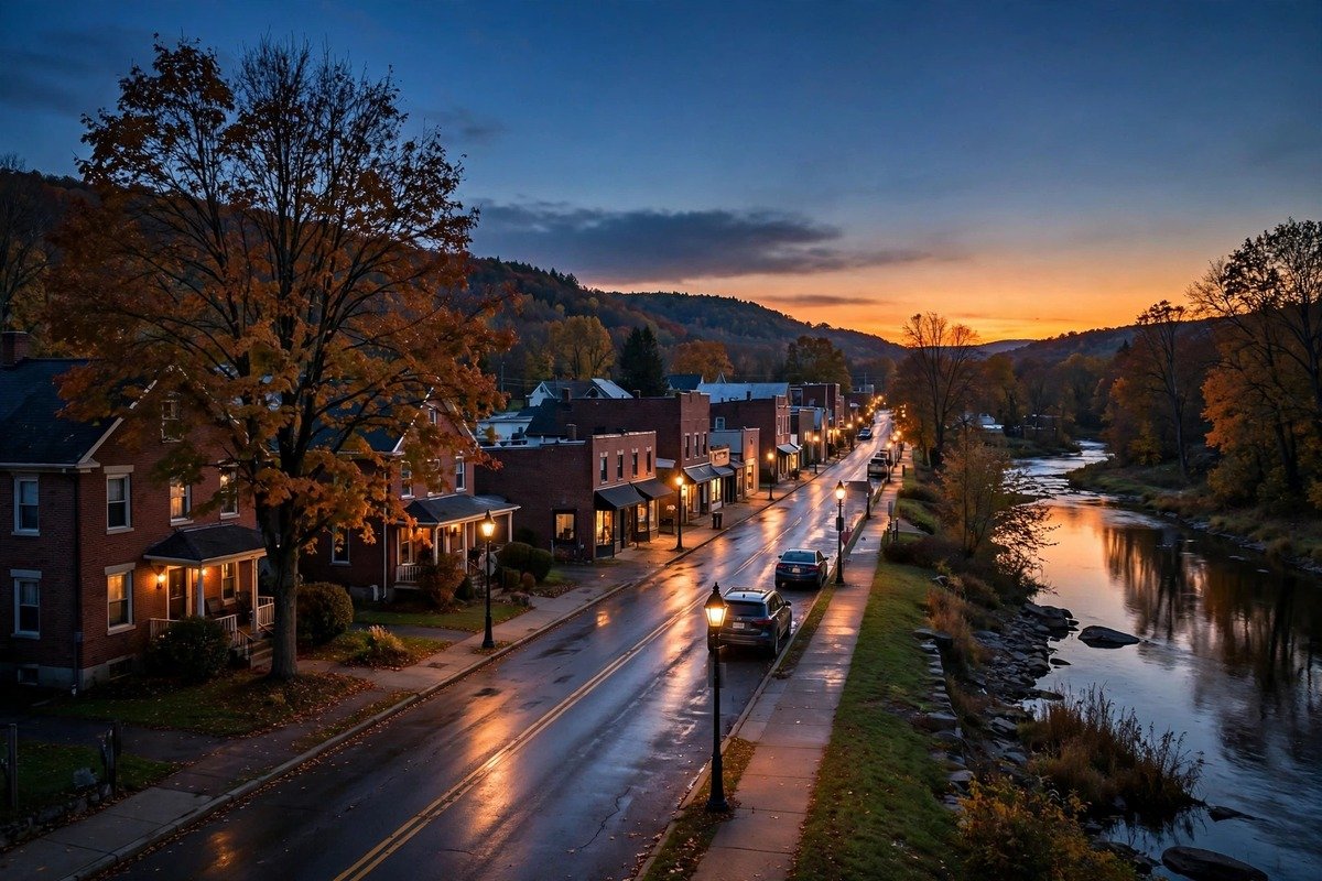 Skyline and neighborhoods of Middletown, Pennsylvania