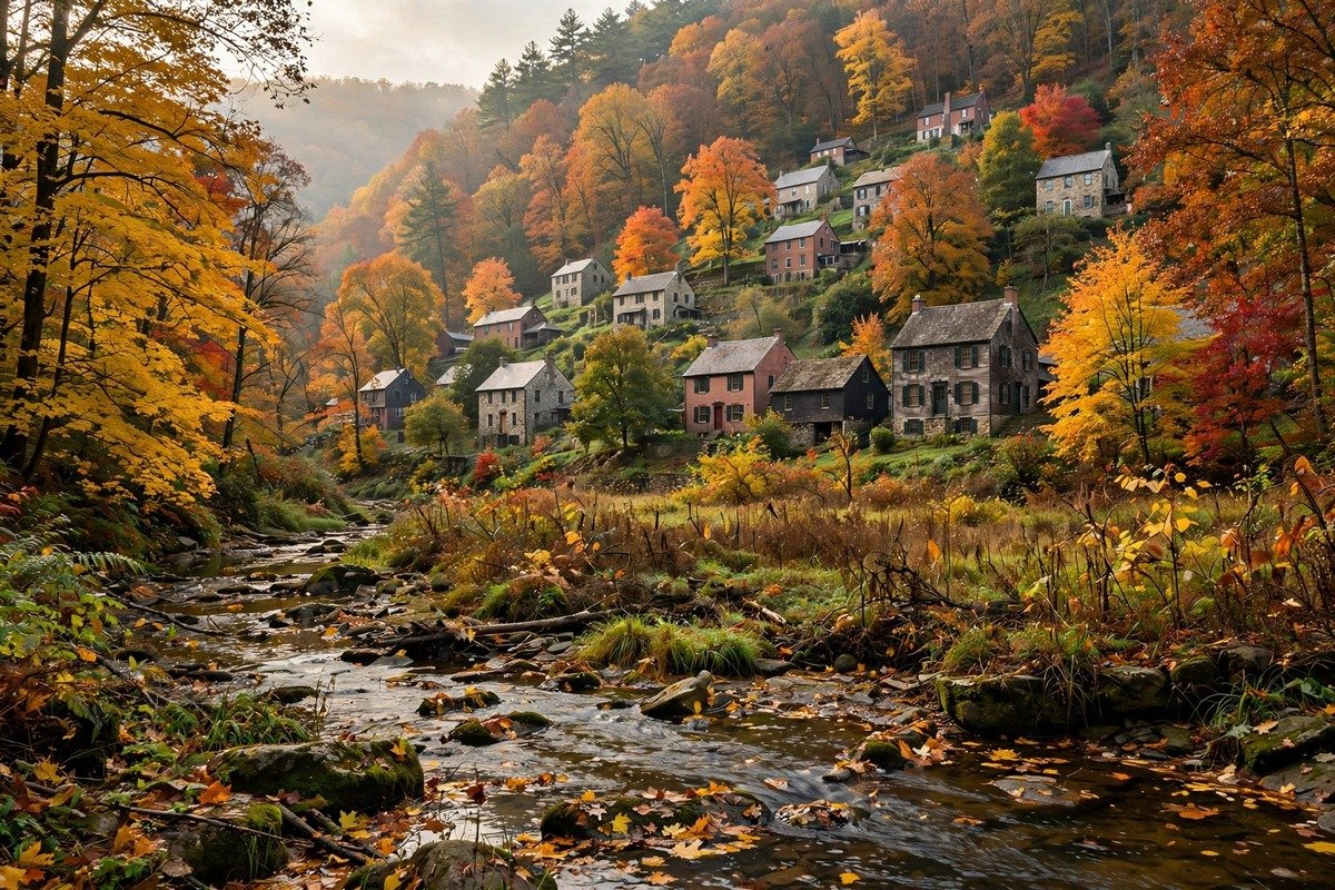 Skyline and neighborhoods of Mohnton, Pennsylvania