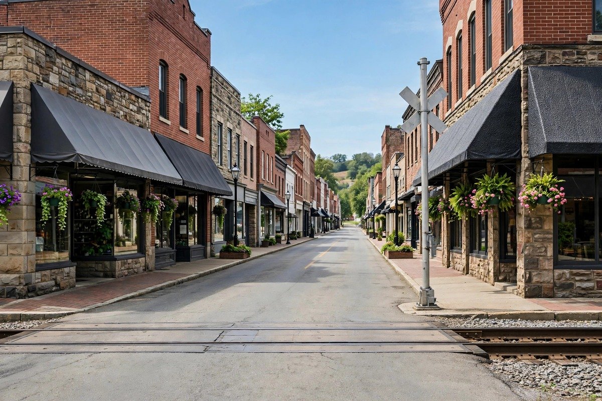 Skyline and neighborhoods of Mount Joy, Pennsylvania