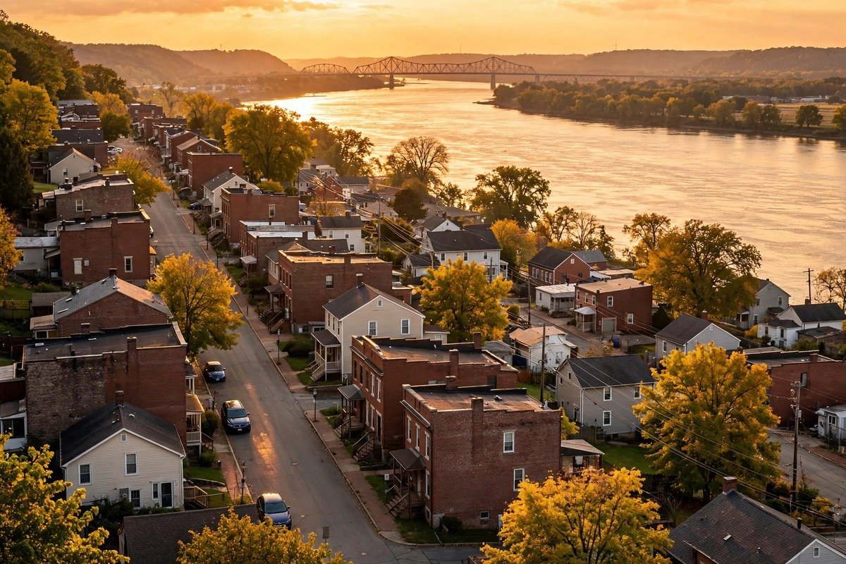 Skyline and neighborhoods of Mount Wolf, Pennsylvania