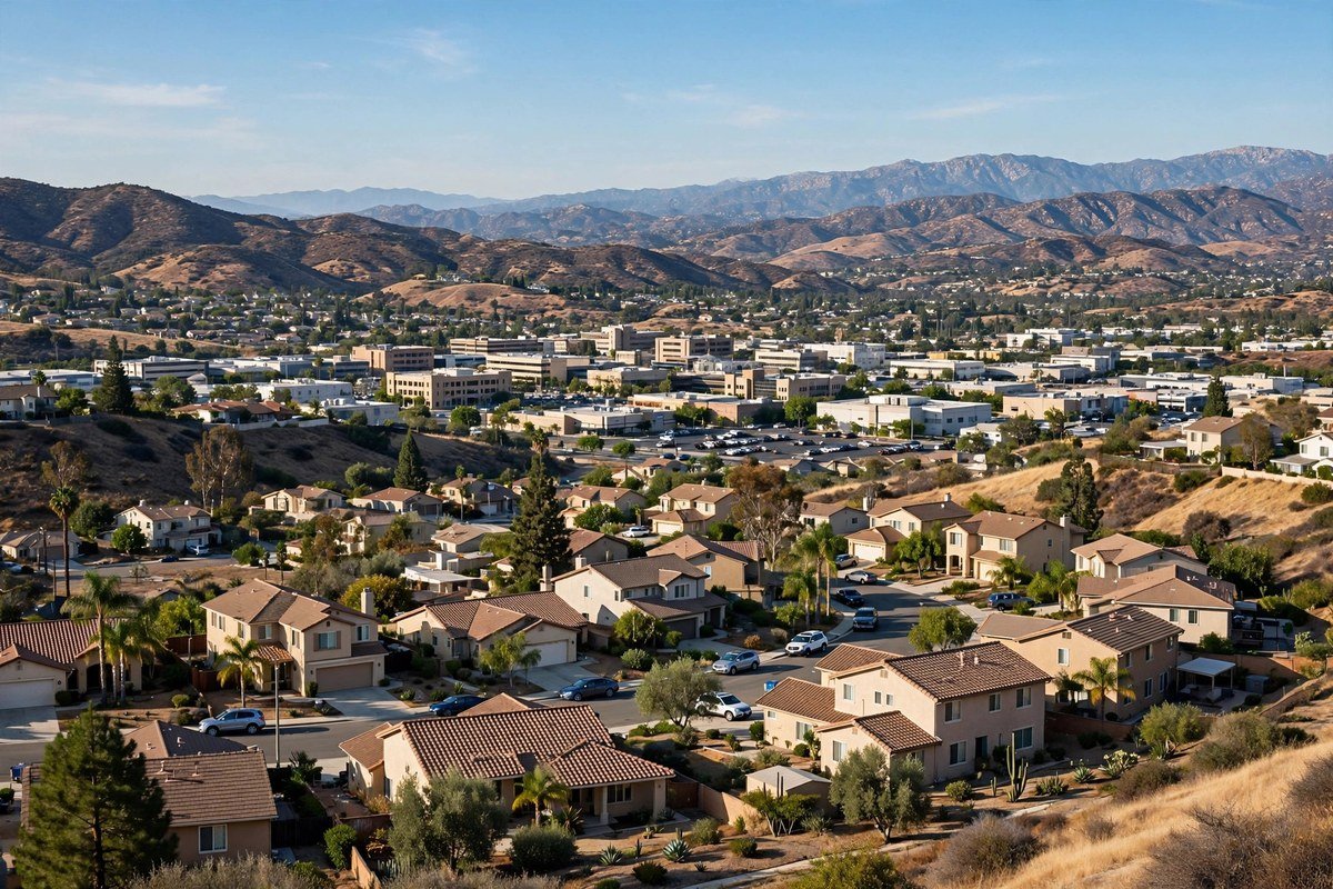 Mountain Center skyline — slab leak detection service area