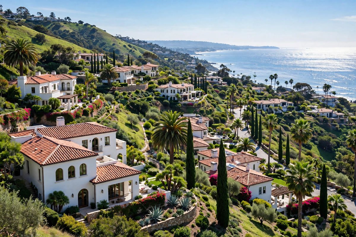 Newport Coast skyline — slab leak detection service area