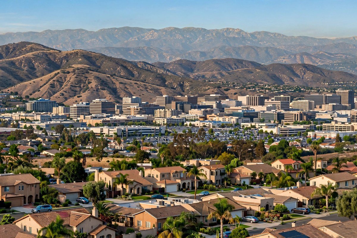 North Hills skyline — slab leak detection service area