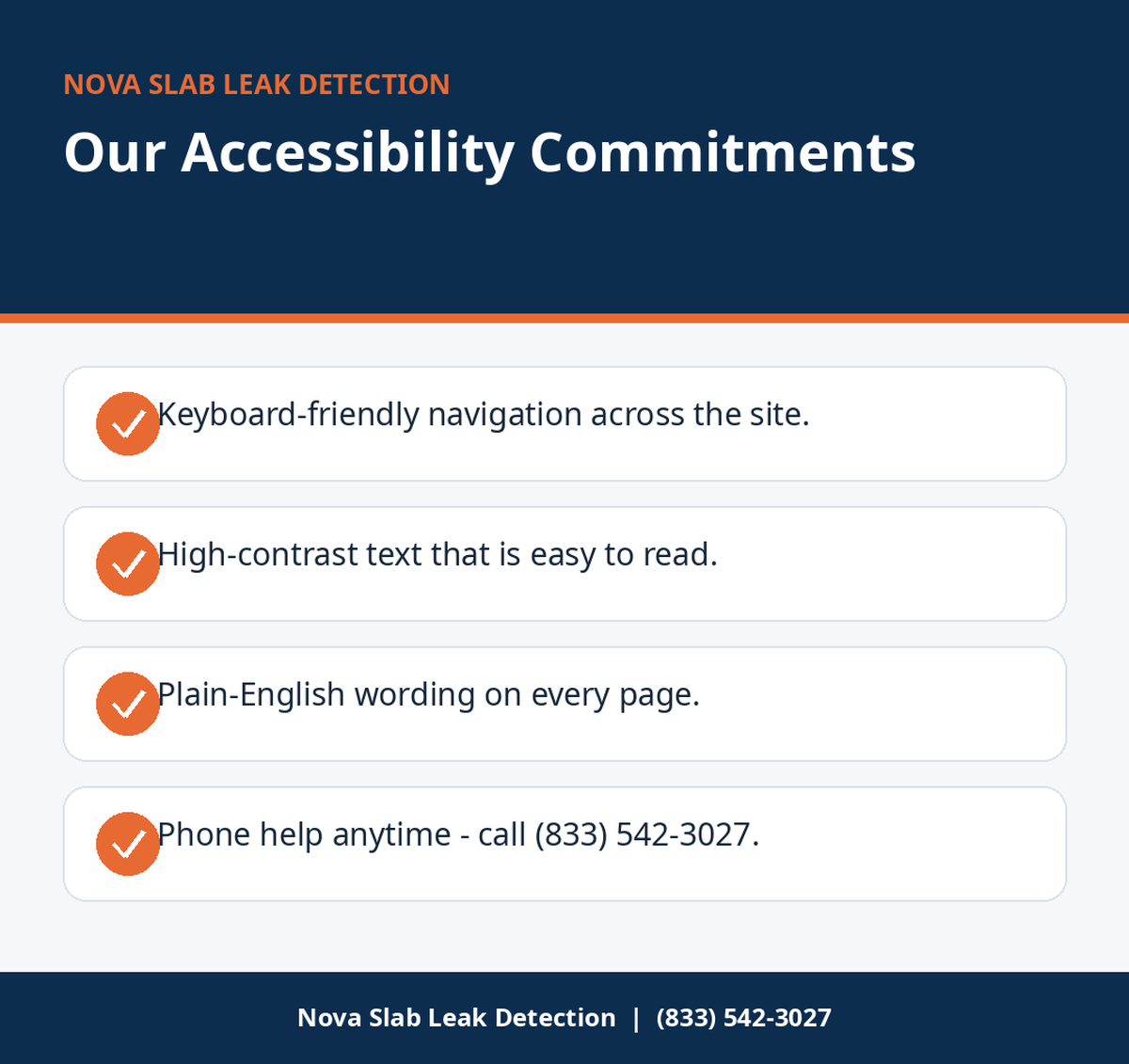 Accessibility Statement infographic