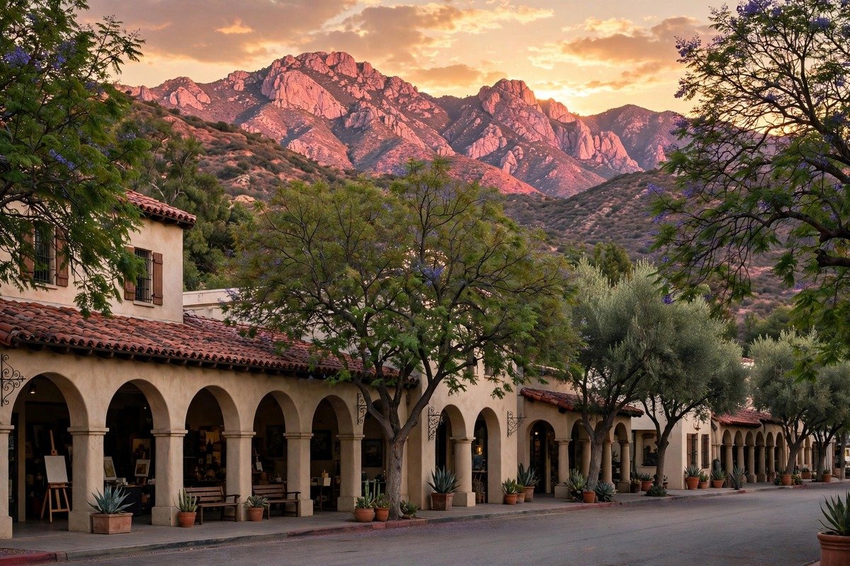 Ojai skyline — slab leak detection service area