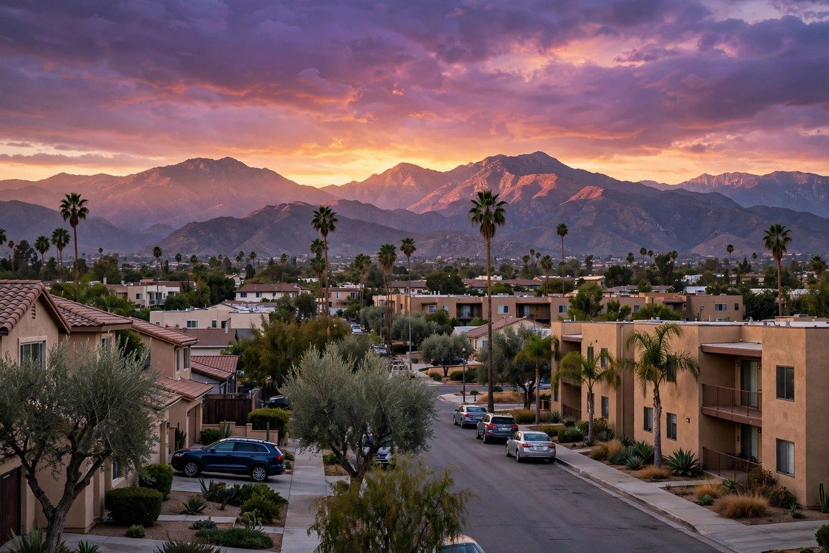 Perris skyline — slab leak detection service area