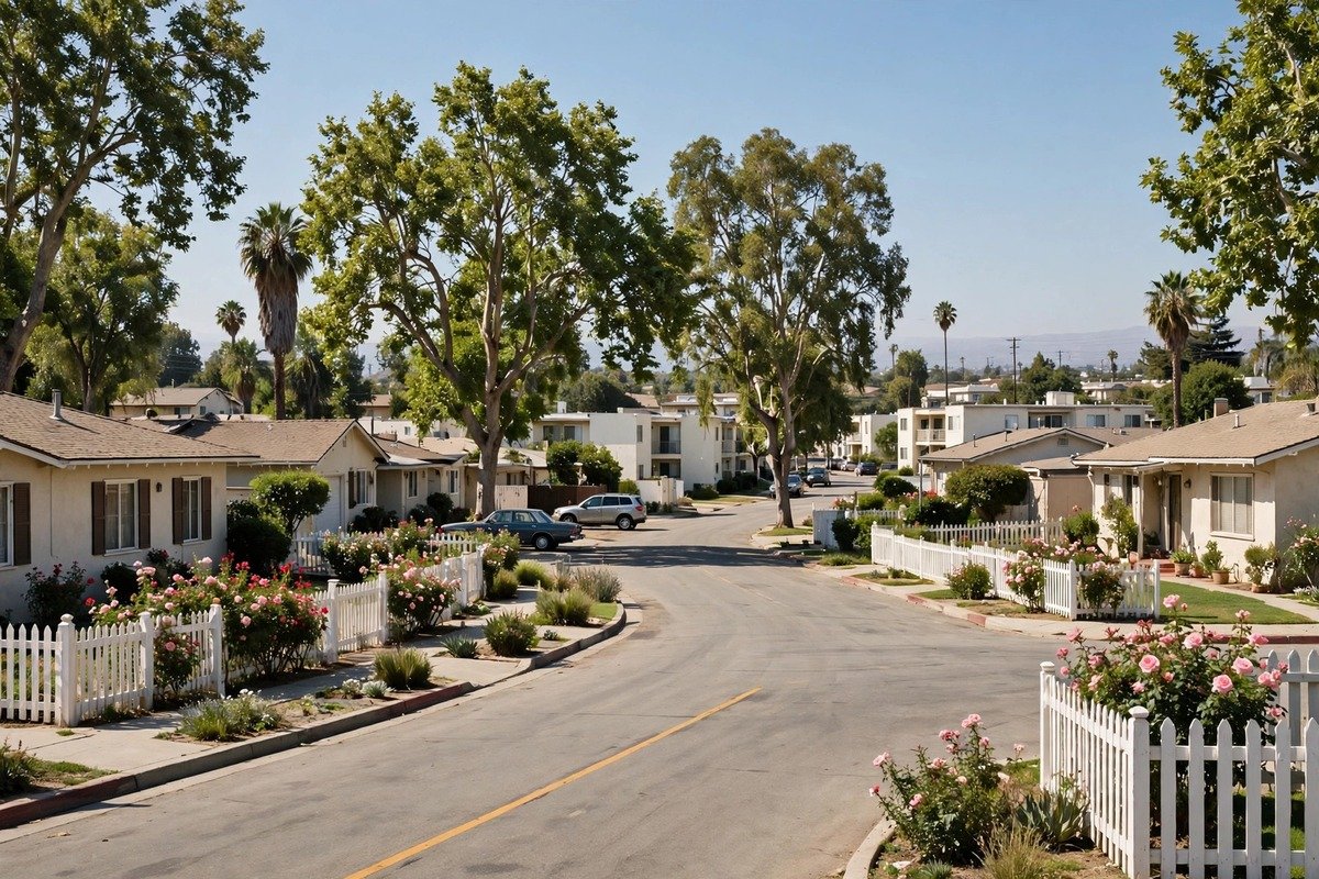 Pico Rivera skyline — slab leak detection service area