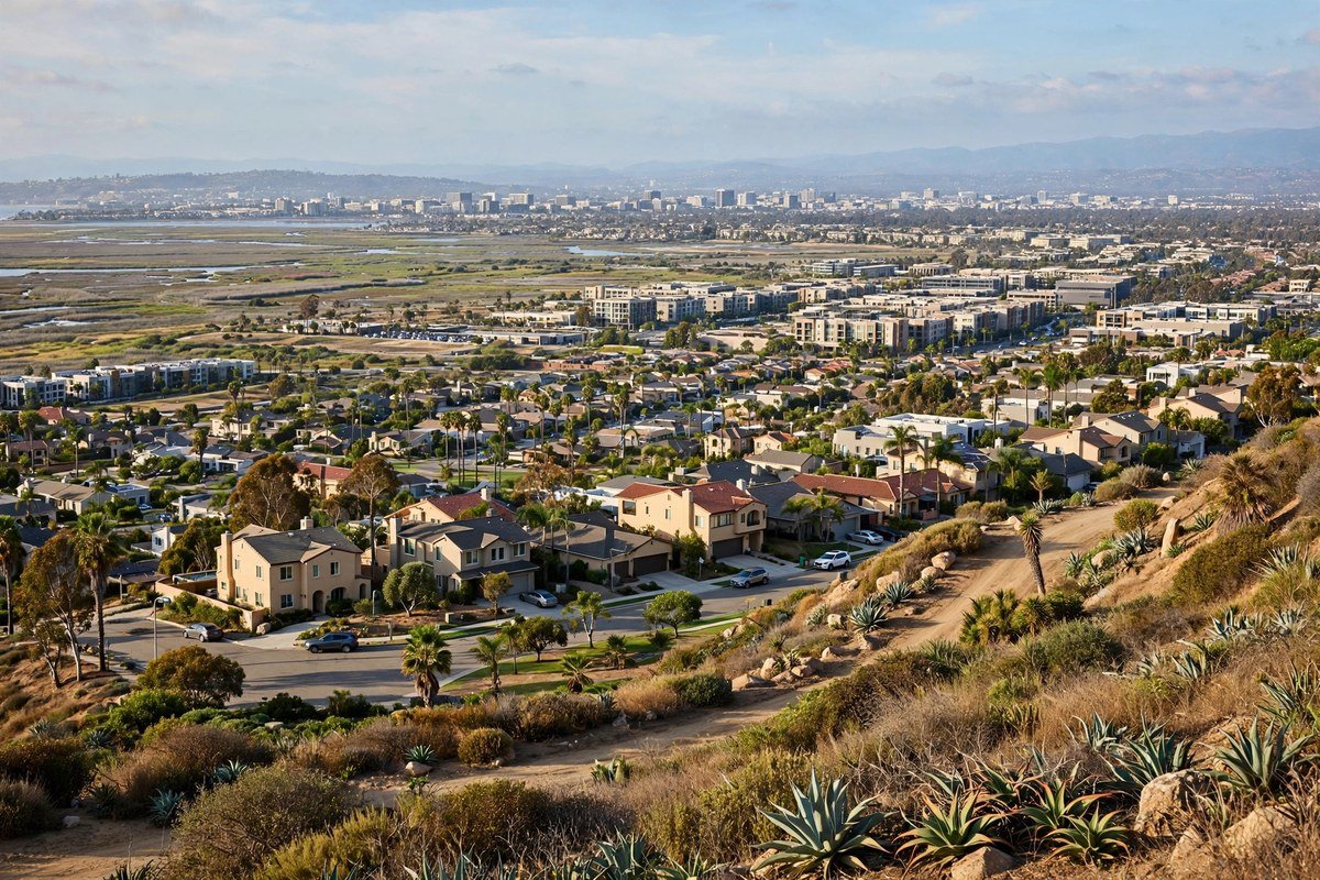 Playa Vista California skyline, slab leak service area