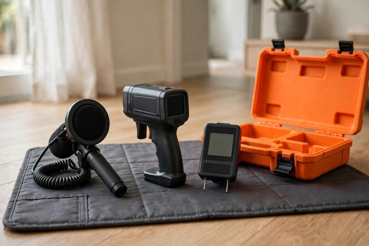 Professional slab leak detection equipment used on every Nova visit