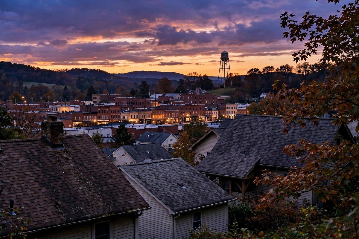 Skyline and neighborhoods of Quarryville, Pennsylvania