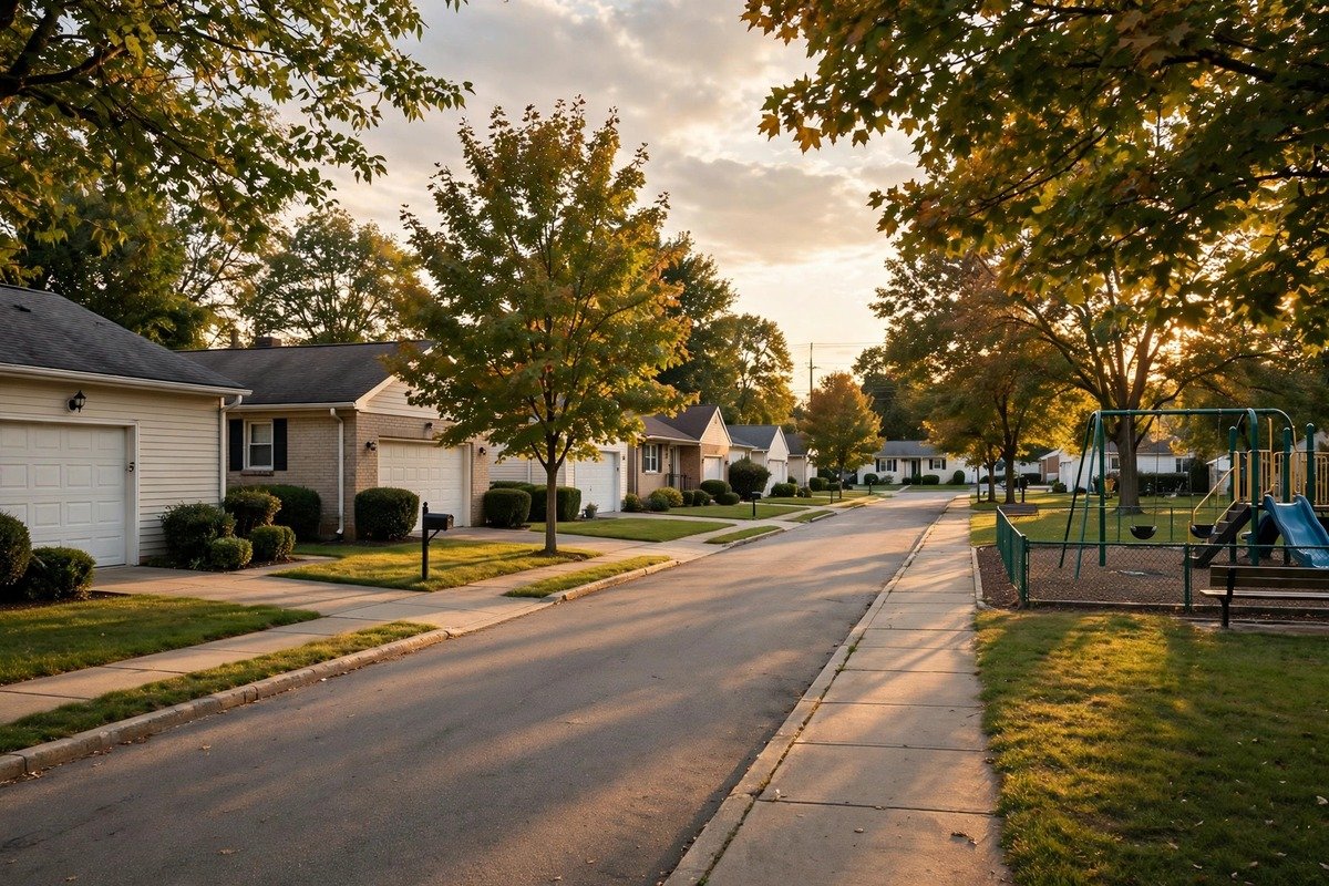 Skyline and neighborhoods of Reamstown, Pennsylvania