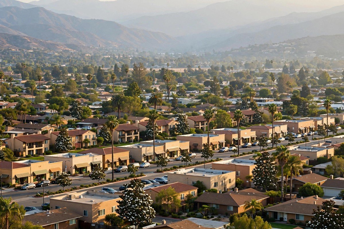 San Gabriel skyline — slab leak detection service area
