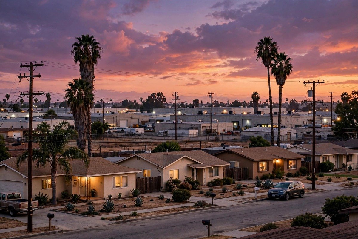 Santa Fe Springs skyline — slab leak detection service area