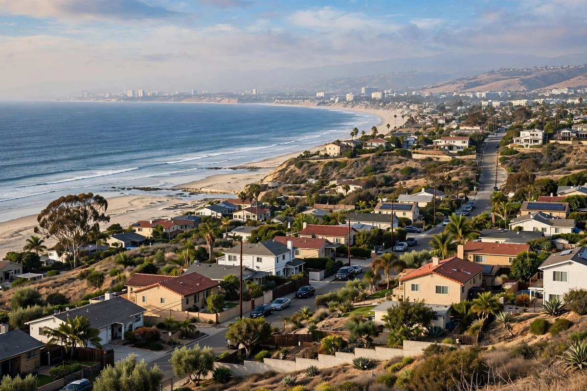 Santa Monica California beach skyline, Nova slab leak service area