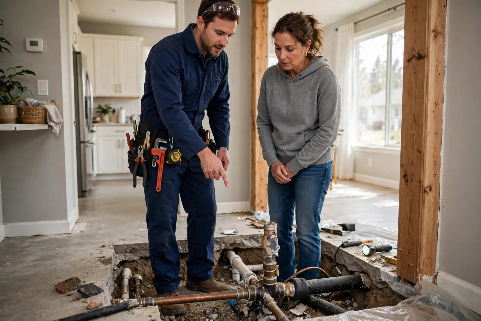 Key factors that move a slab leak repair quote up or down