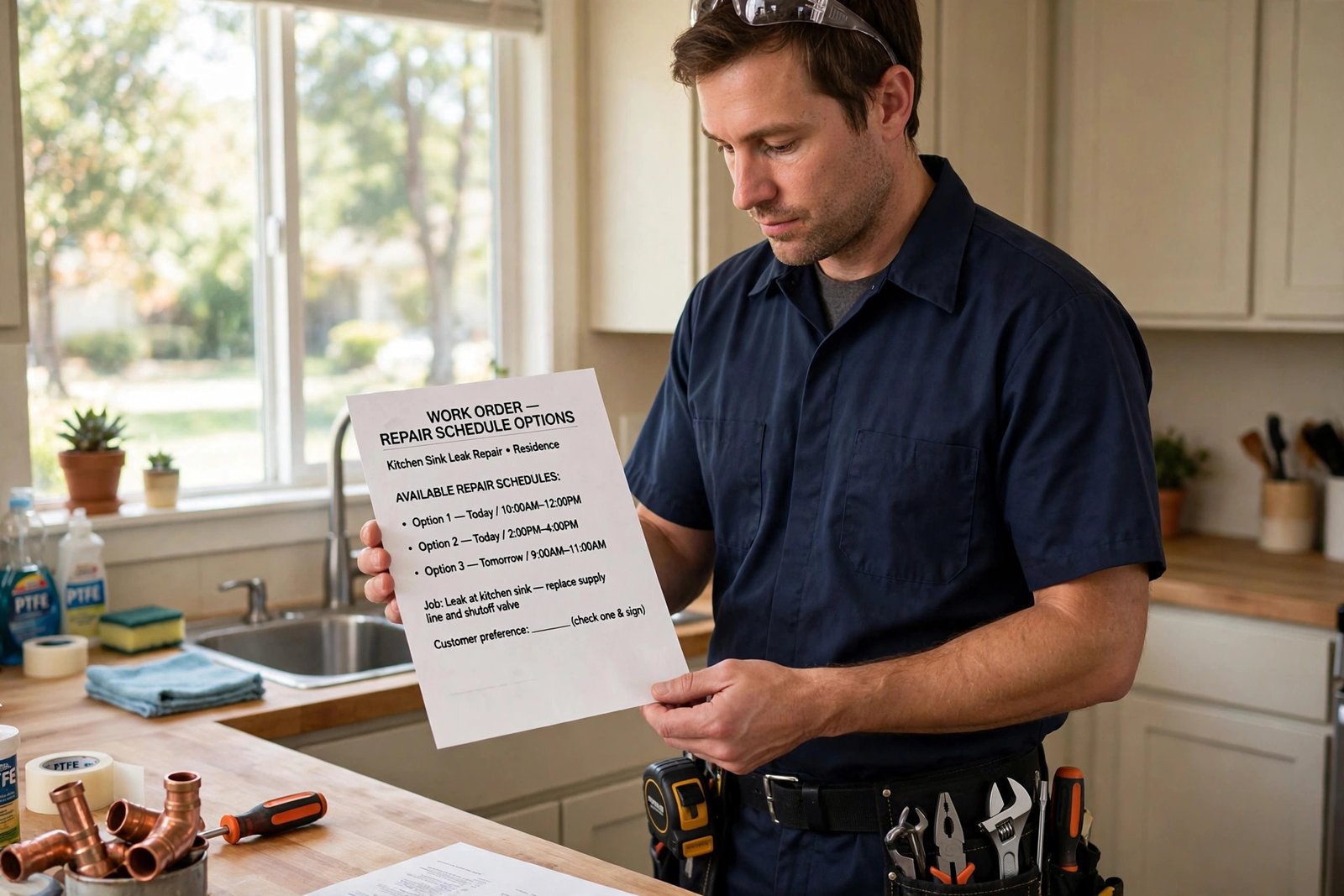 Chart showing how long does slab leak repair take by repair method