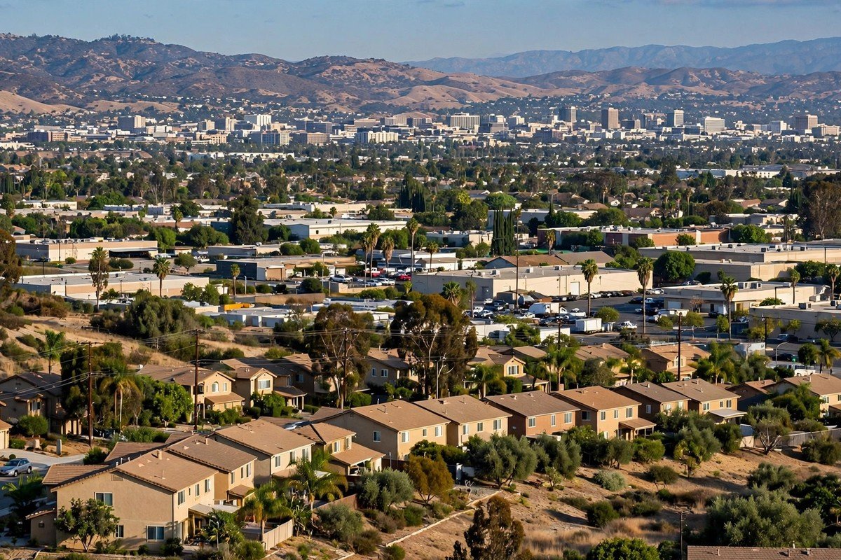 Sun Valley California skyline, slab leak service area