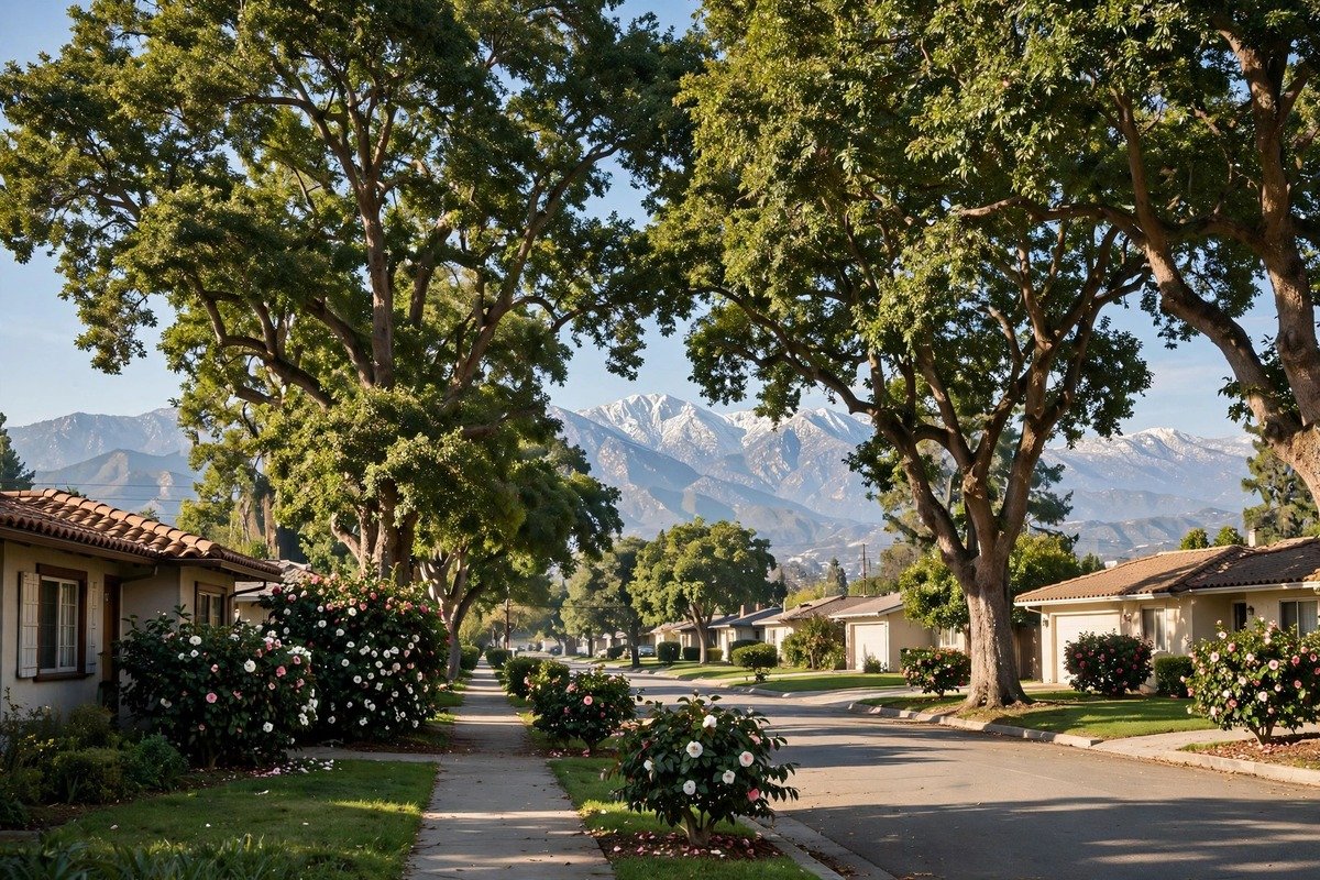 Temple City skyline — slab leak detection service area