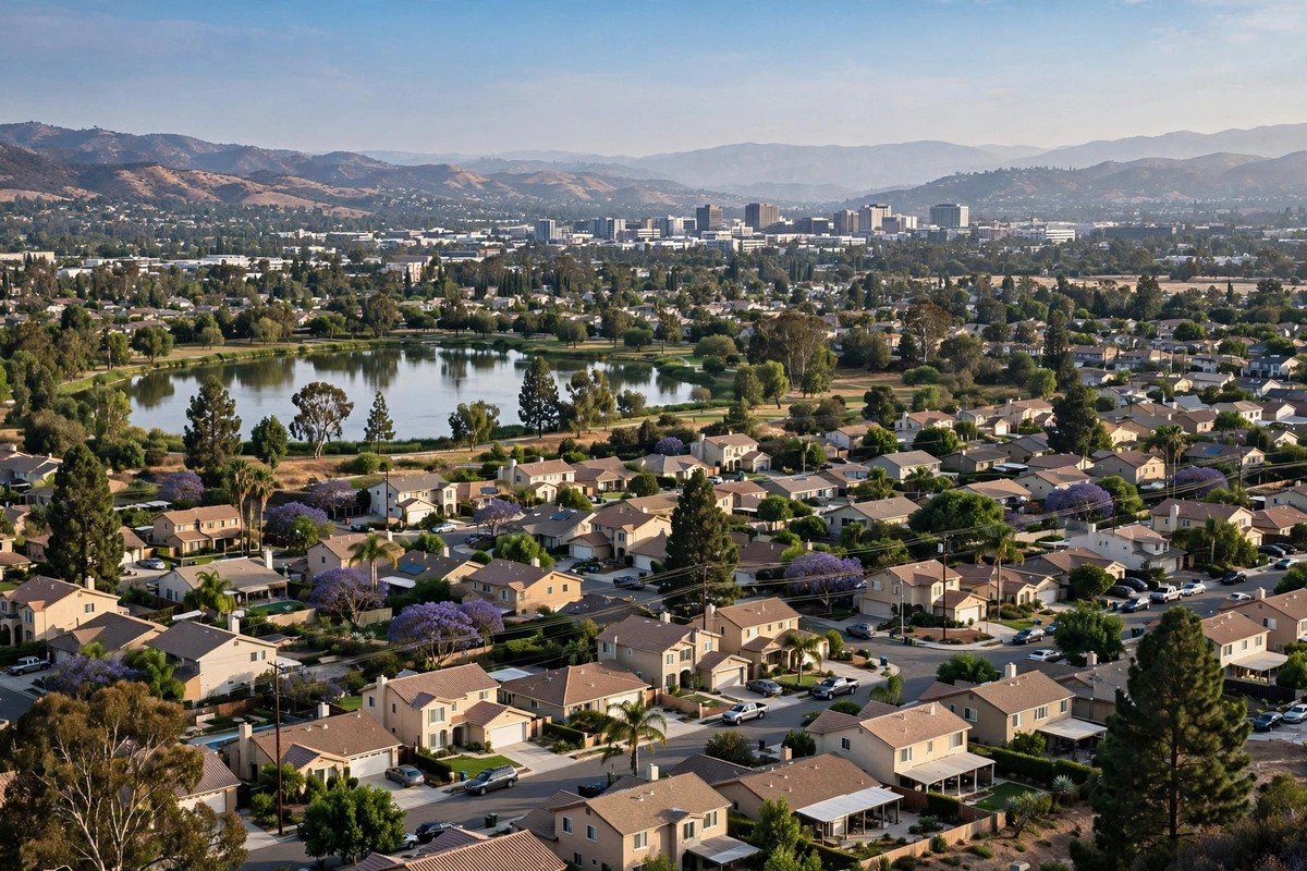 Toluca Lake city skyline, slab leak service area