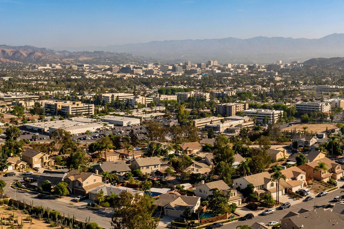Van Nuys California skyline, Nova slab leak service area